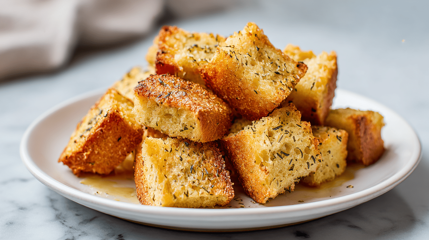 Grzanki z chleba airfryer z różnymi dodatkami