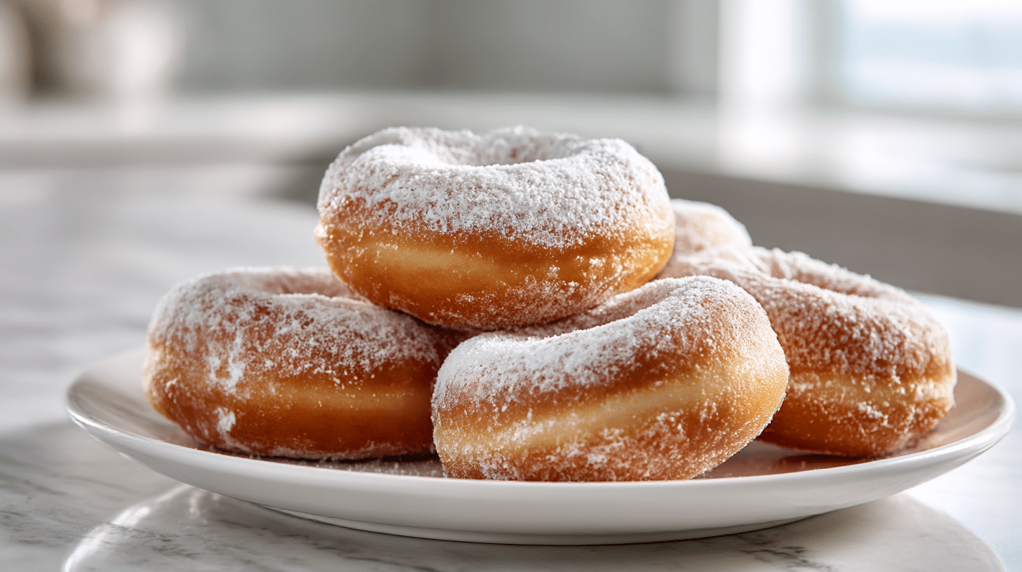 Pączki z frytownicy airfryer polane lukrem