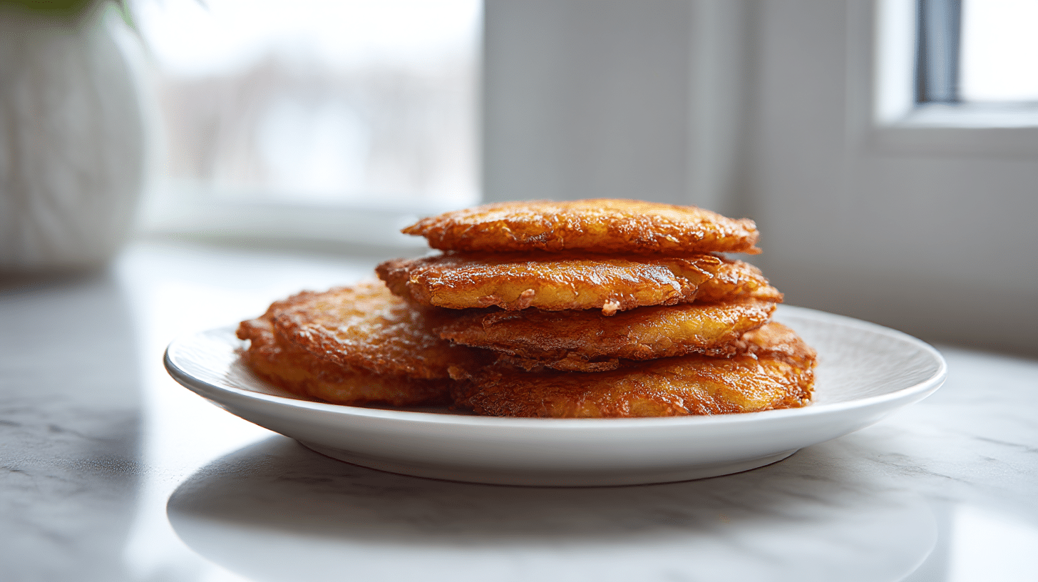 Pyszne placki z airfryer podane na talerzu