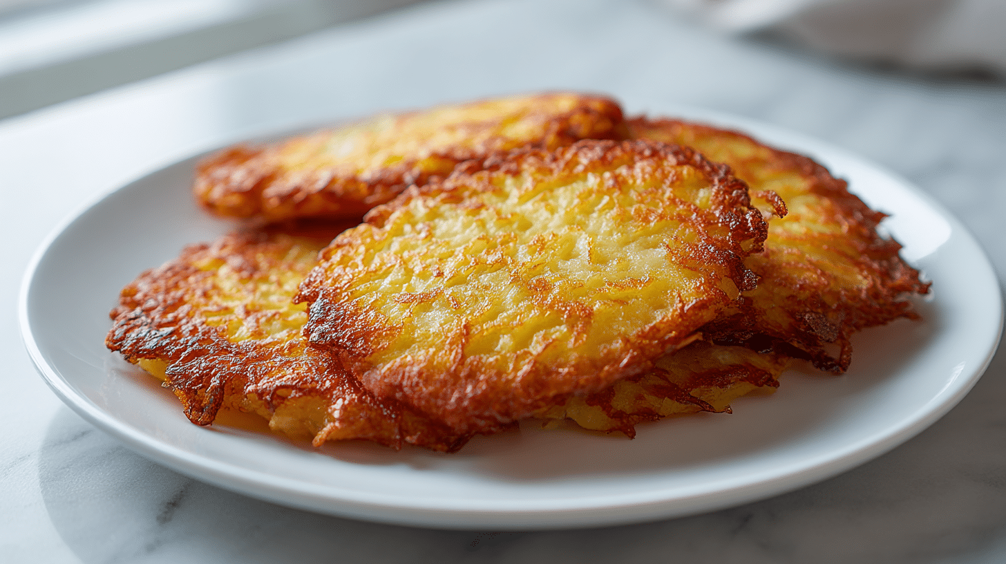 Placki z airfryer w apetycznym wydaniu.