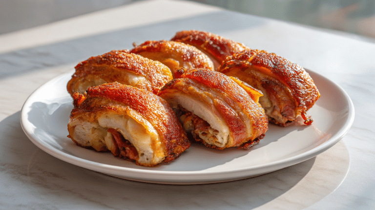 roladki schabowe airfryer przygotowane z makiem