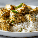 ryz z air fryer smakowicie przygotowany na talerzu