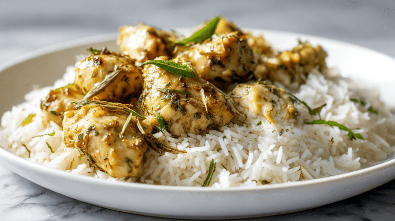 ryz z air fryer smakowicie przygotowany na talerzu