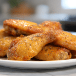 Skrzydełka z airfryer przygotowane z chrupiącą skórką