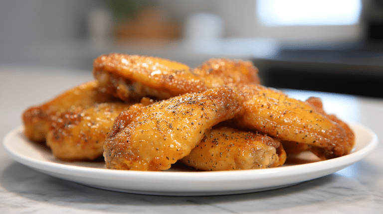 Skrzydełka z airfryer przygotowane z chrupiącą skórką