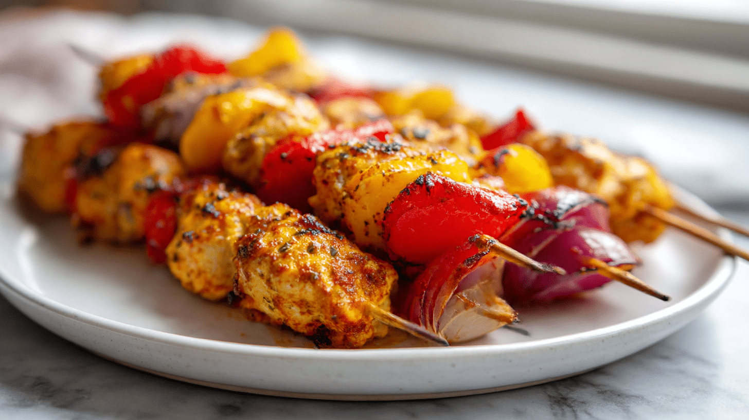 Pyszny szaszłyk z airfryer, idealny na letnie przyjęcia.