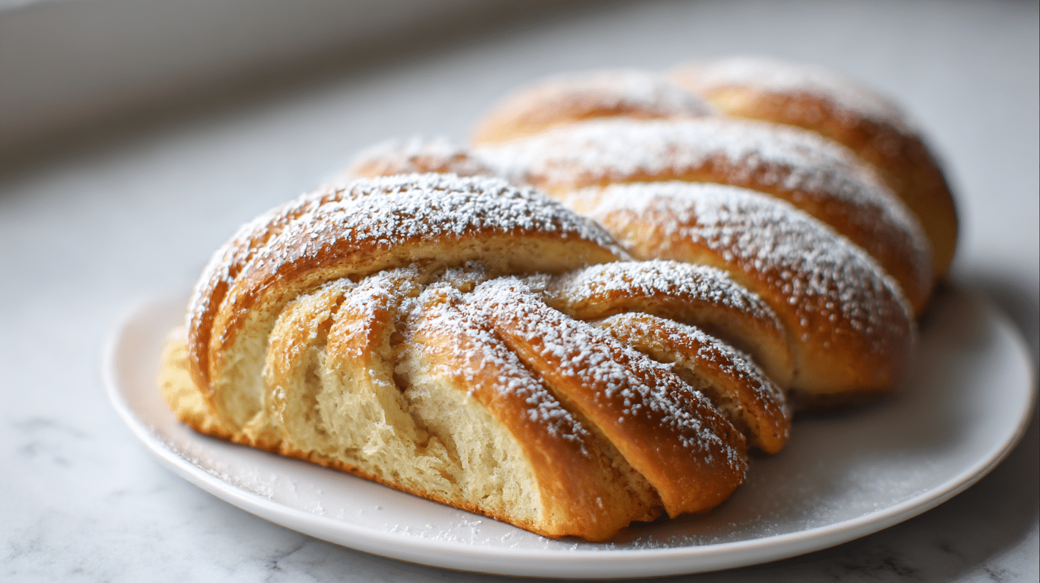 smaczna babka drożdżowa air fryer na talerzu