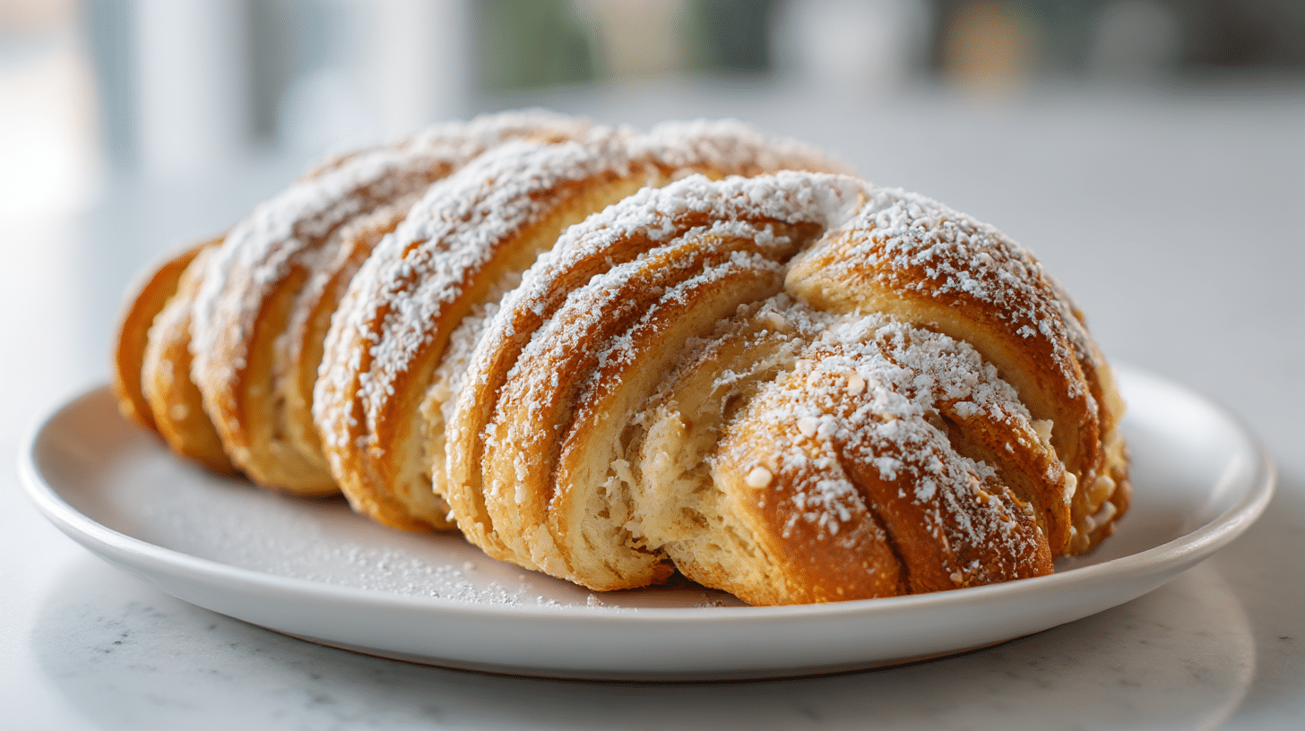 babka drożdżowa air fryer po wyjęciu z koszyka