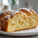 babka serowa airfryer na talerzu