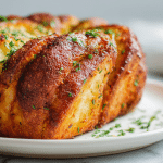 babka ziemniaczana airfryer na talerzu