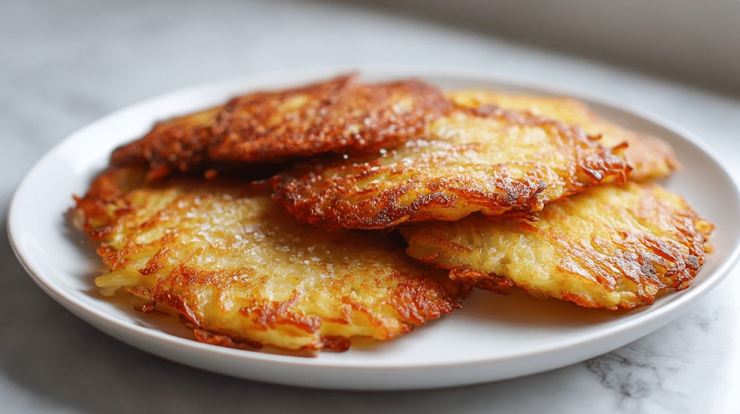 bieda placki airfryer obok sałatki