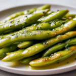 Pyszny bób z masłem air fryer gotowany do perfekcji.