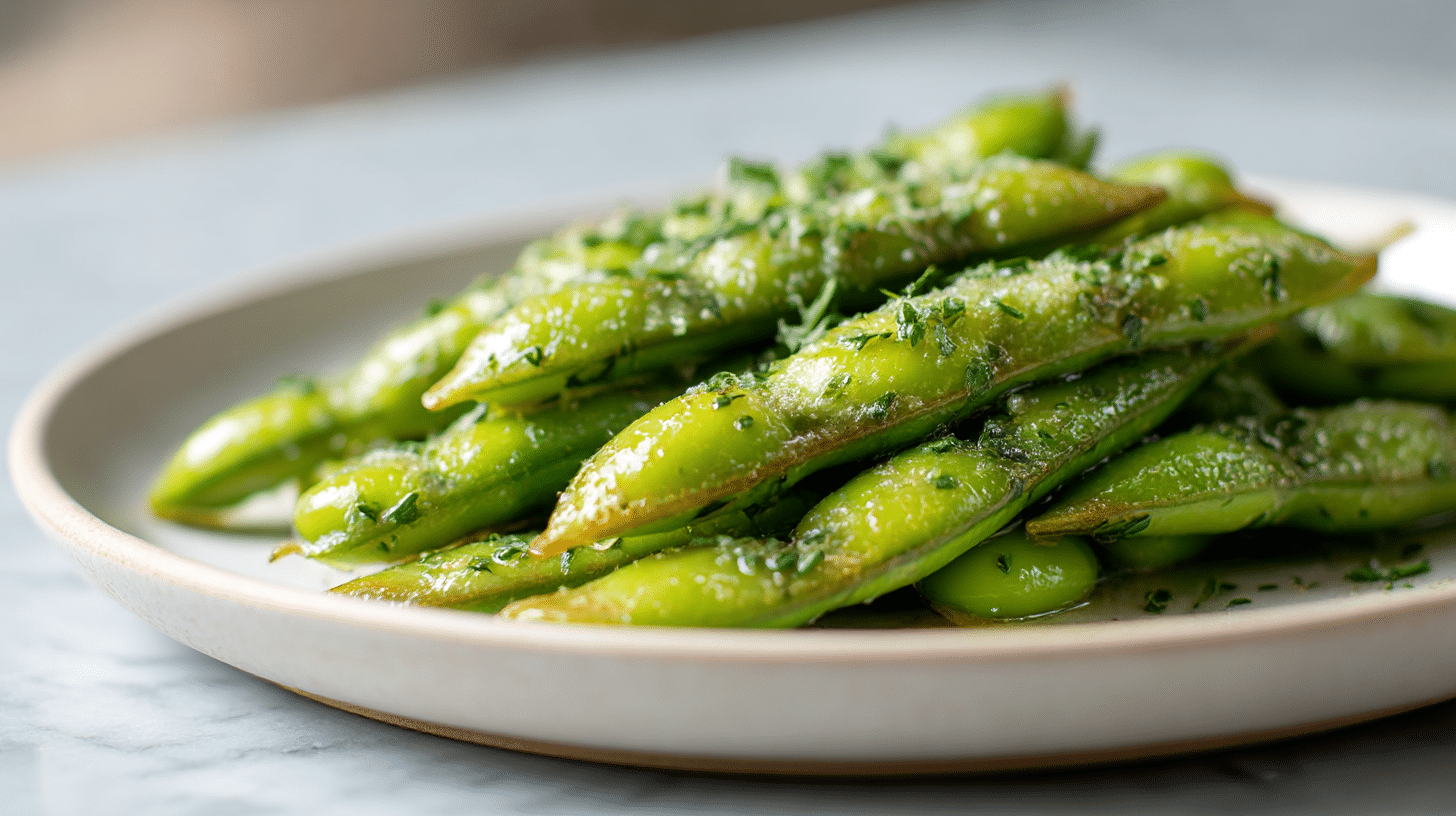 Pyszne danie: bób z masłem air fryer, smakoszy zachwyci.