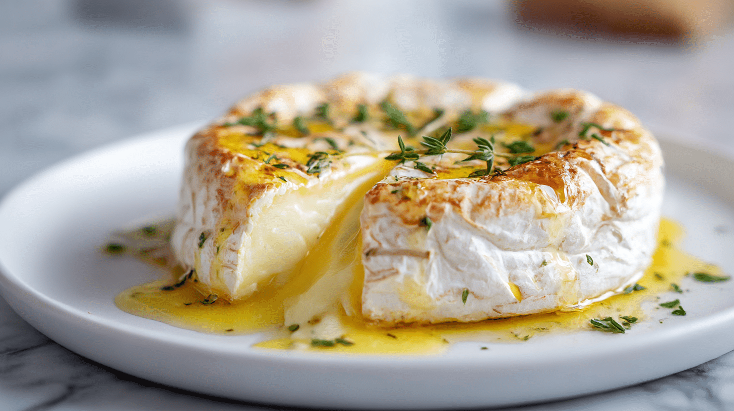 camembert pieczony air fryer z orzechami