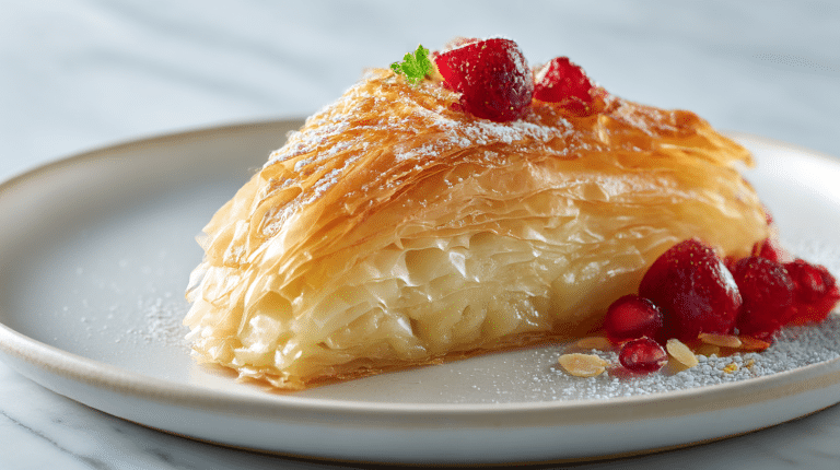 Pyszne ciasto norweskie airfryer do podania na deser.