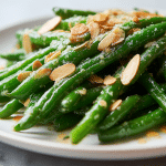 Fasolka z migdałami air fryer w pysznej formie.