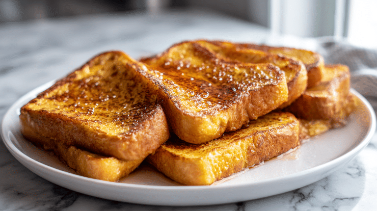 Pyszne francuskie tosty air fryer gotowe do podania