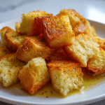 grzanki do żurku air fryer na talerzu