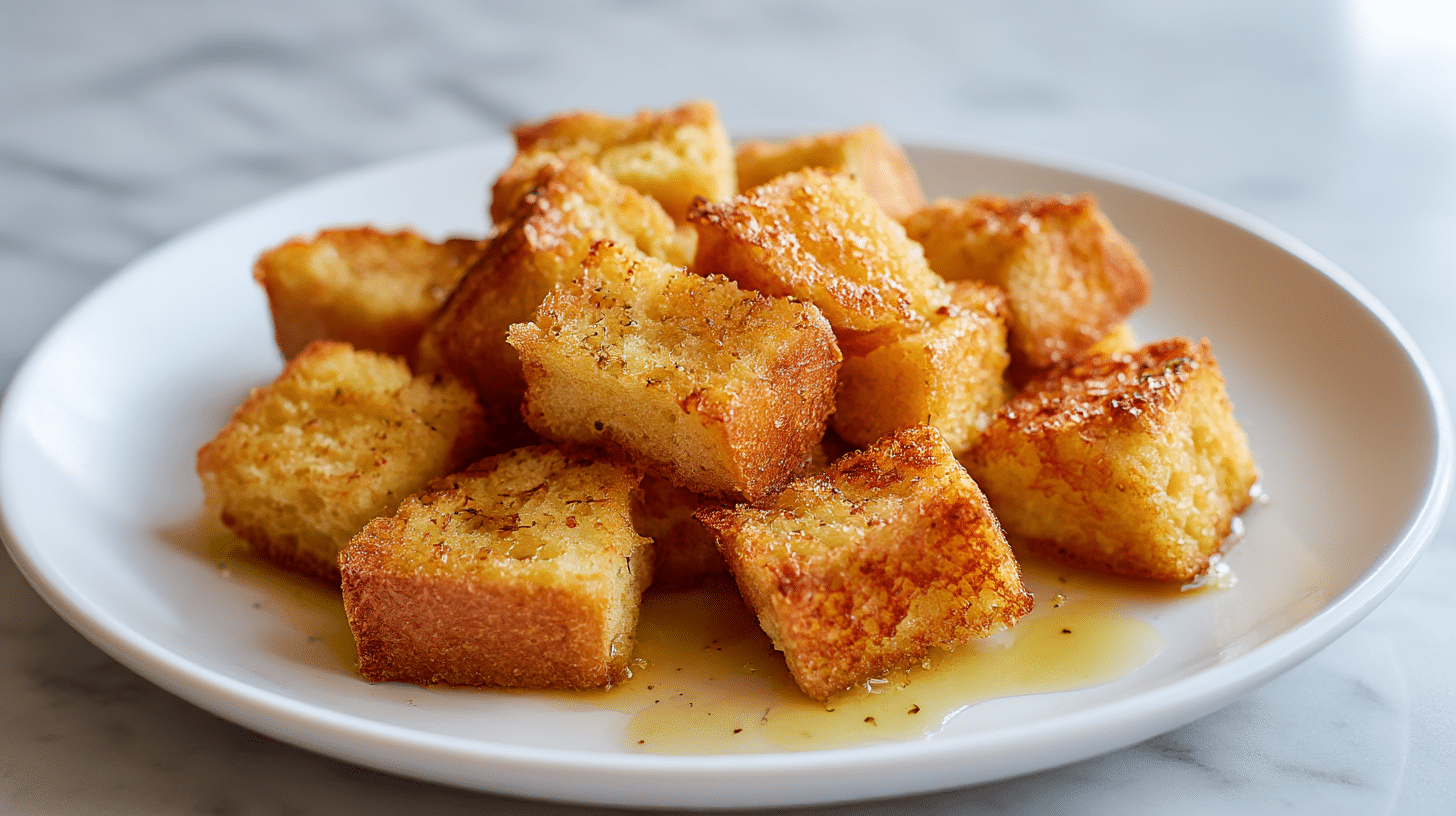 chrupiące grzanki do żurku air fryer