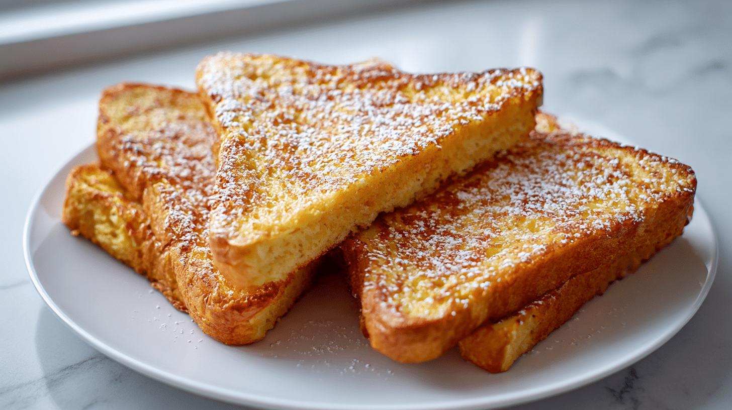 Aromatyczne grzanki francuskie air fryer z ziołami.