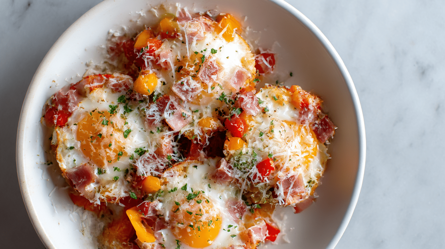 przepis na jajka zapiekane air fryer