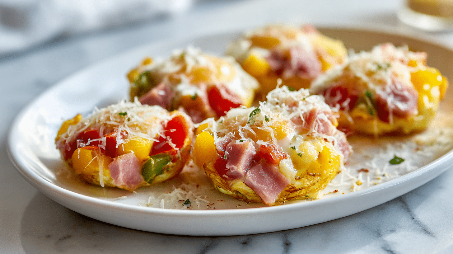 jajka zapiekane air fryer podane na stole