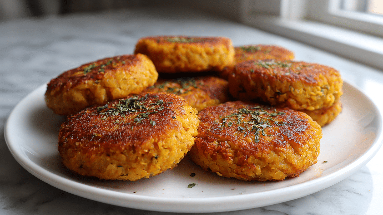 Kotlety z ciecierzycy air fryer w misce