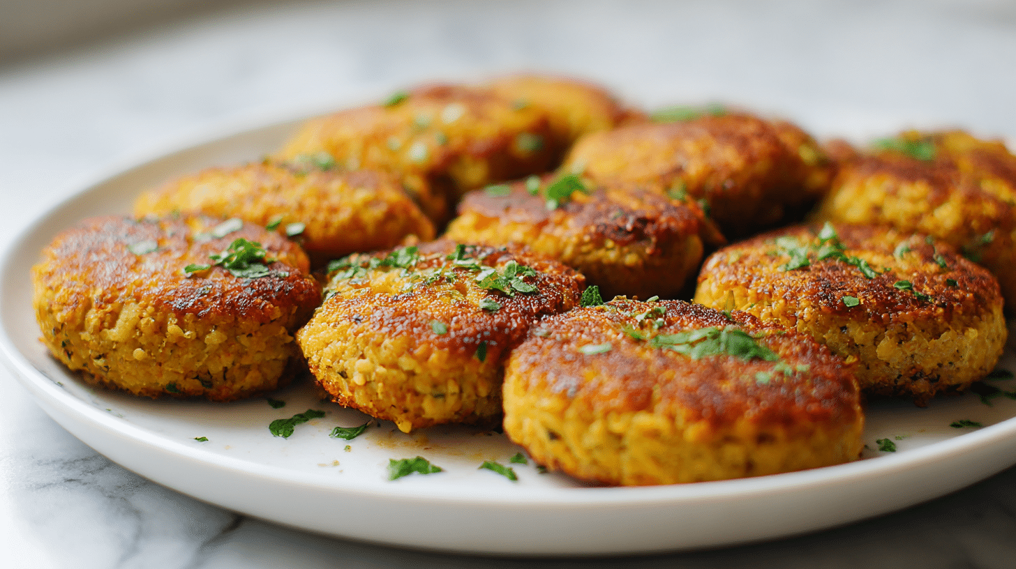 Kotlety z ciecierzycy air fryer na ruszcie