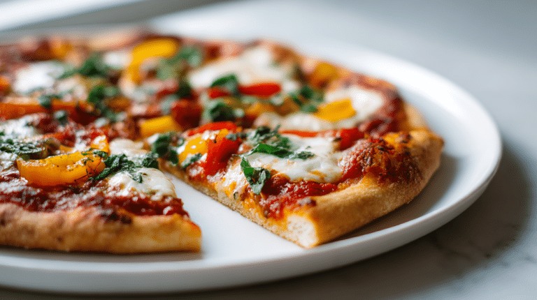 pizza bezglutenowa air fryer o cienkim, chrupiącym cieście