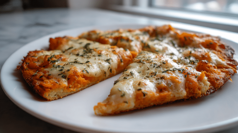 pyszna pizza z batatów air fryer na talerzu