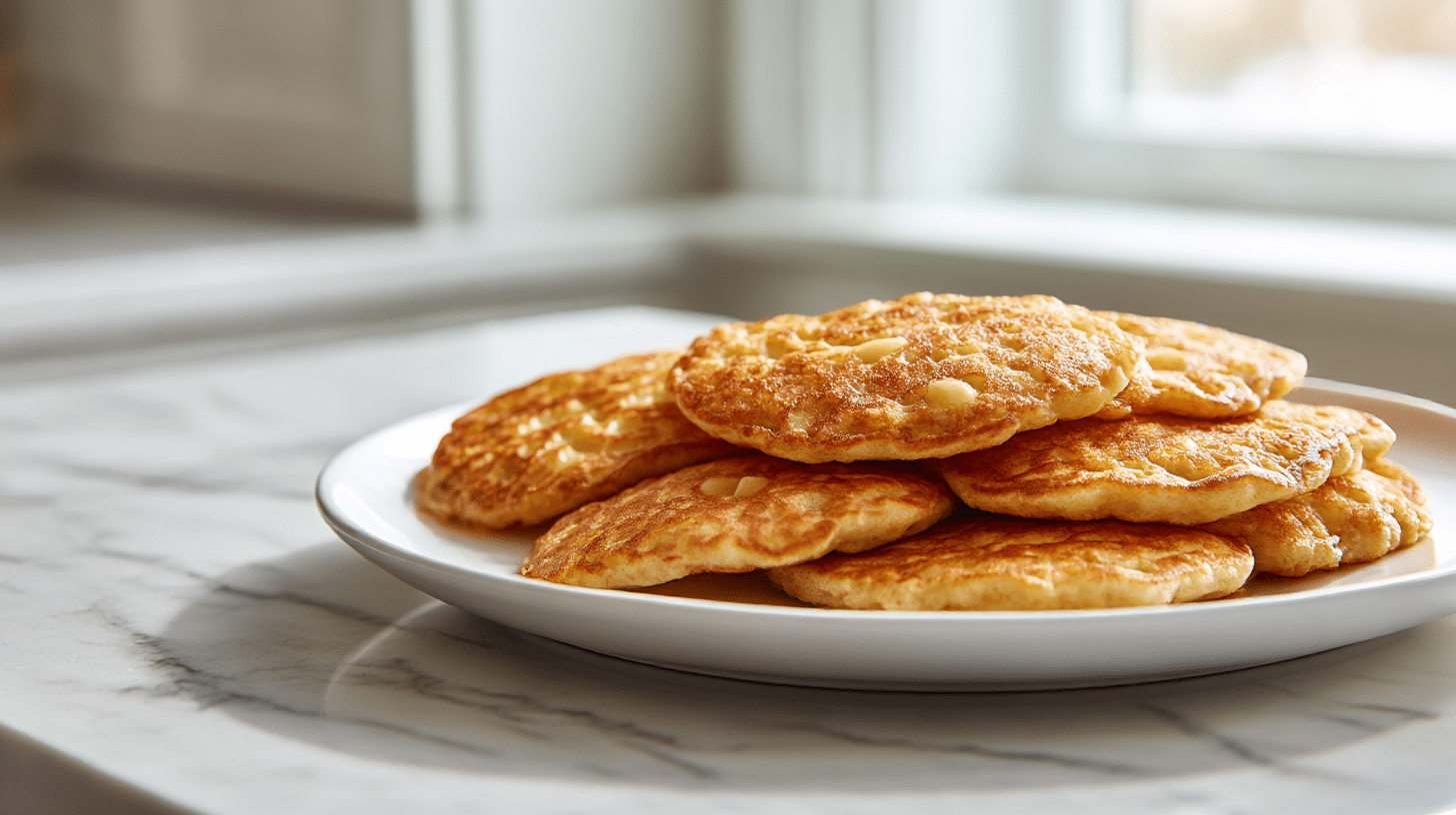 Racuchy airfryer z podanym sosem na stole