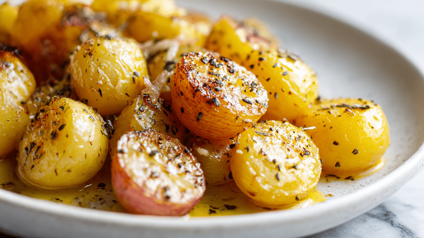 rzodkiewki pieczone air fryer na talerzu