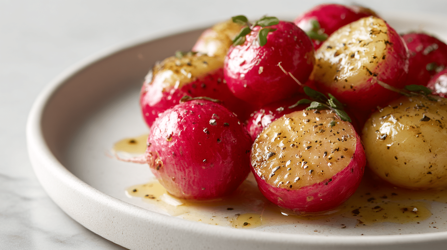 rzodkiewki pieczone air fryer w misce