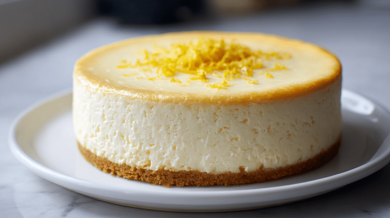 sernik z wiaderka airfryer na talerzu