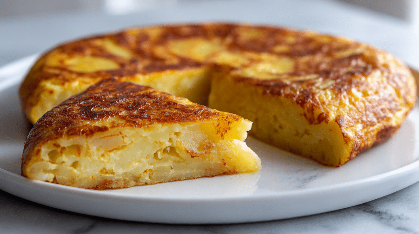 tortilla de patatas air fryer cut into slices