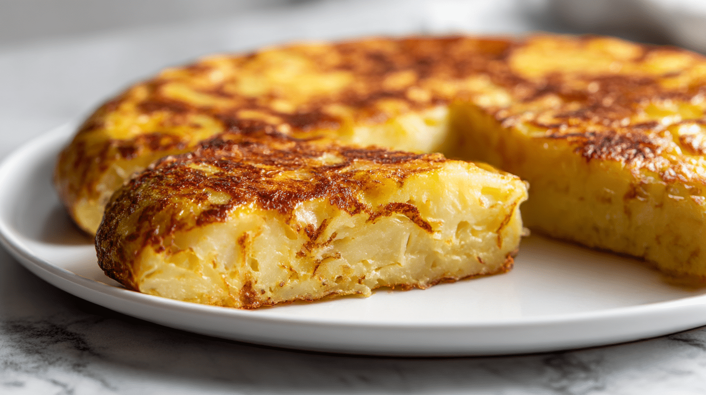 tortilla de patatas air fryer with fresh herbs