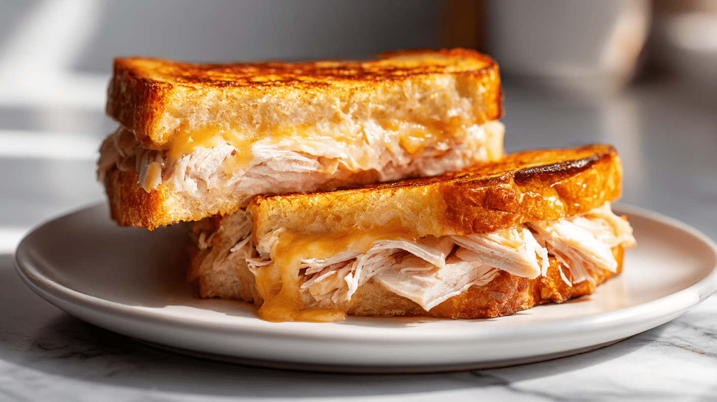 tost z kurczakiem air fryer