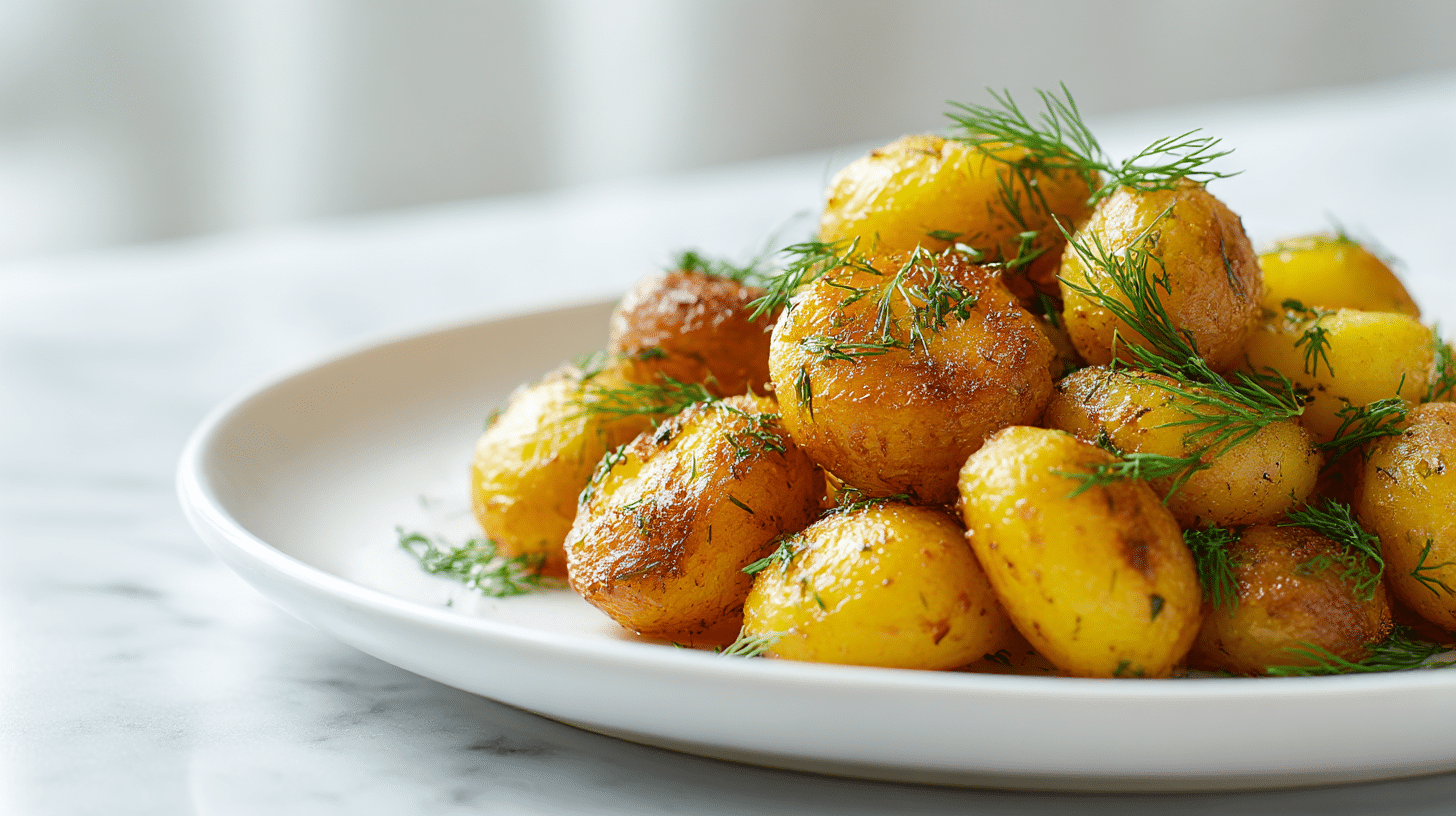 ziemniaki z koperkiem air fryer w piekarniku