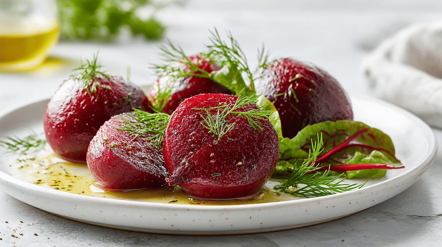 buraczki z botwiny air fryer jako dodatek do obiadu
