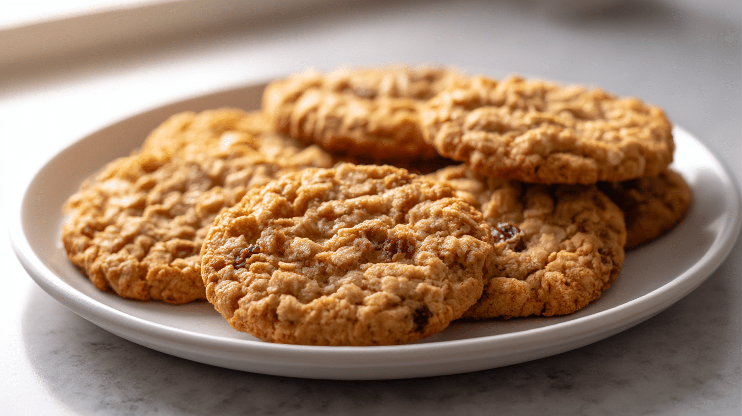 Zachwycające ciasteczka owsiane air fryer w kroku końcowym