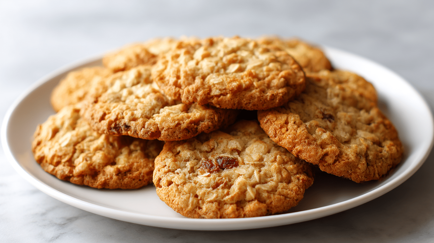 Ciasteczka owsiane air fryer udekorowane czekoladą