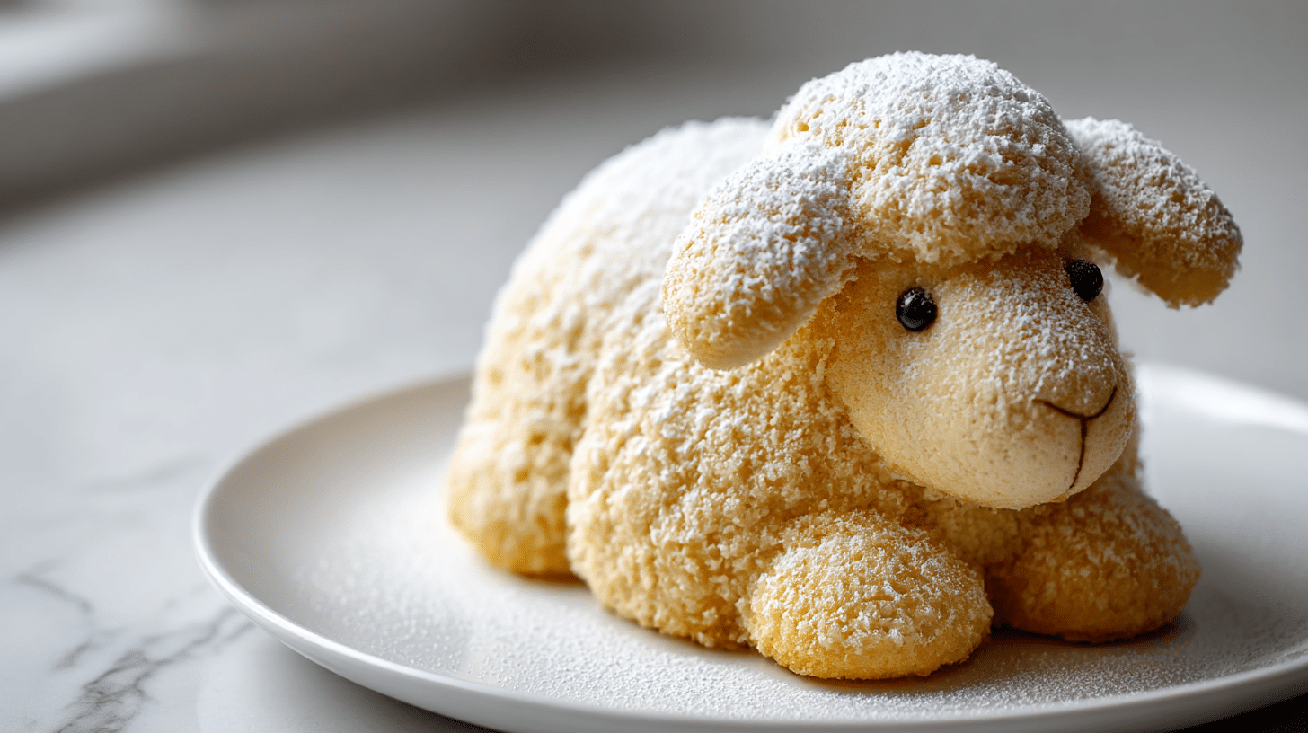 ciasto baranek air fryer - smaczny baranek z dodatkami