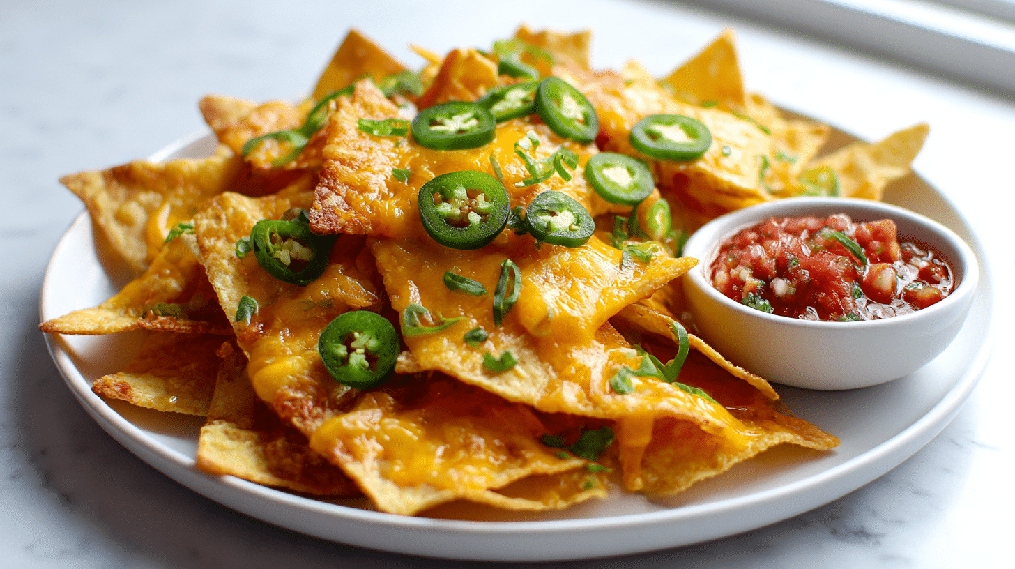 Zdrowa wersja domowych nachos air fryer z warzywami