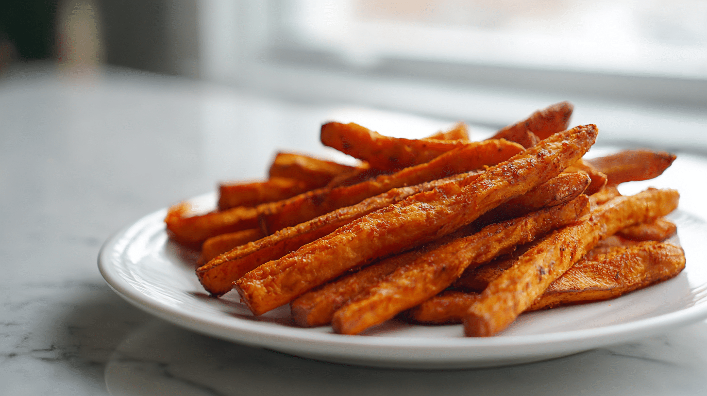 fit frytki z batatów air fryer z ziołami