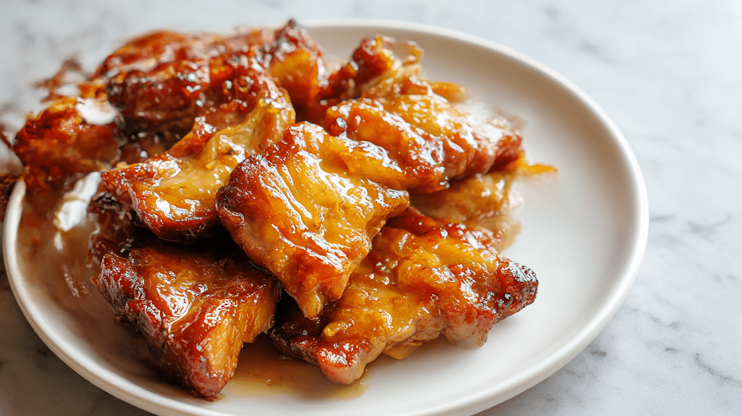 Karkówka majówka air fryer z grillowanymi warzywami.