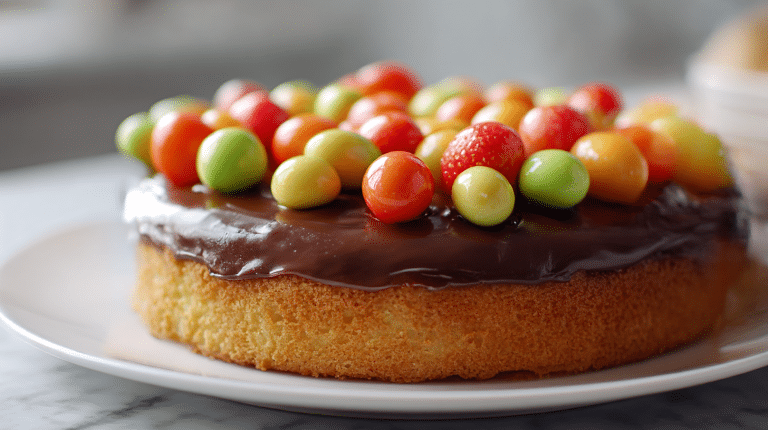 mazurek wielkanocny air fryer z ciastem i polewą cytrynową