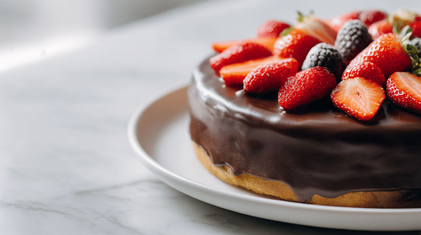 mazurek wielkanocny air fryer z pastelową dekoracją.