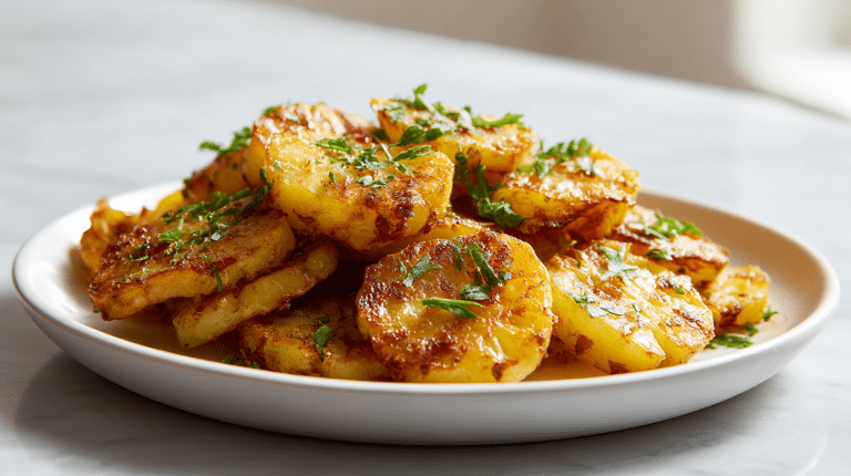 Smaczna pieczona kalarepa air fryer doskonale nadaje się na zdrową przekąskę.