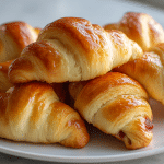 Pyszne rogaliki drożdżowe air fryer świeżo upieczone