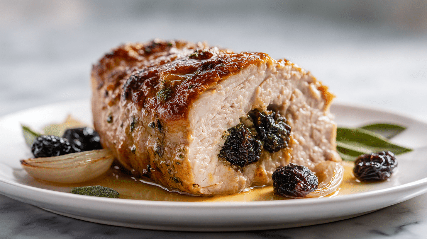 schab ze śliwką air fryer w pysznym wydaniu